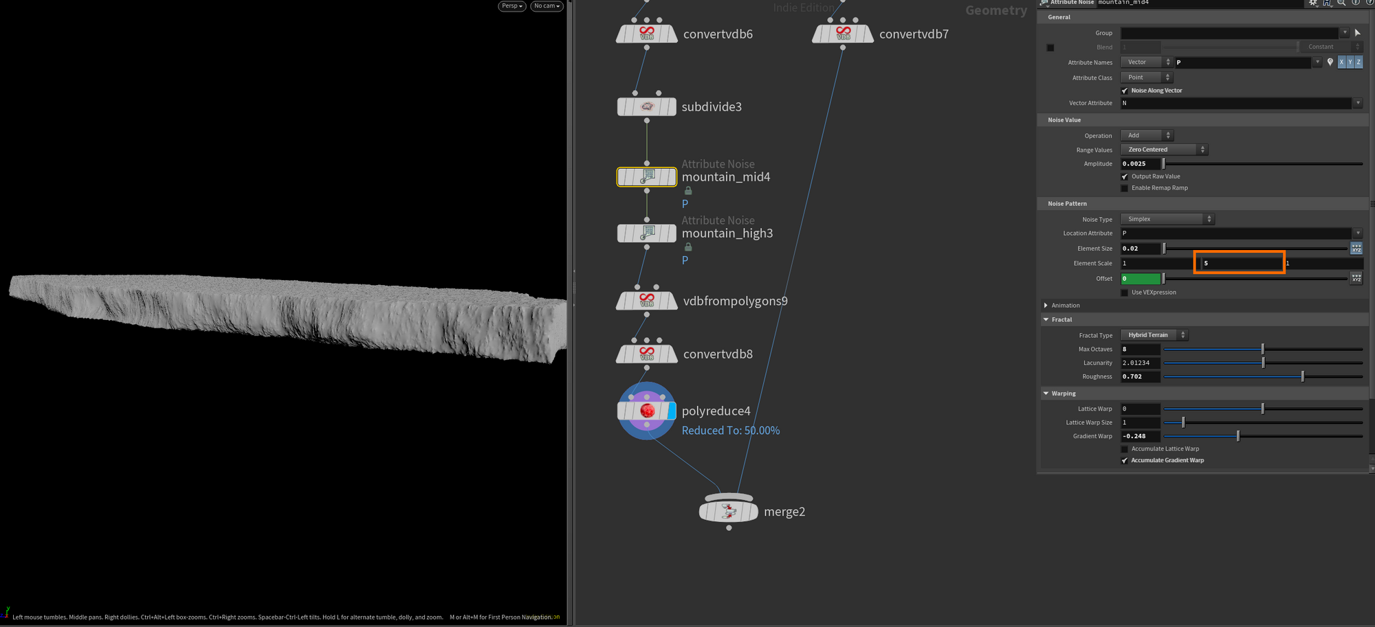 Creating Procedural Drift Ice in Houdini using SOPs and Solaris