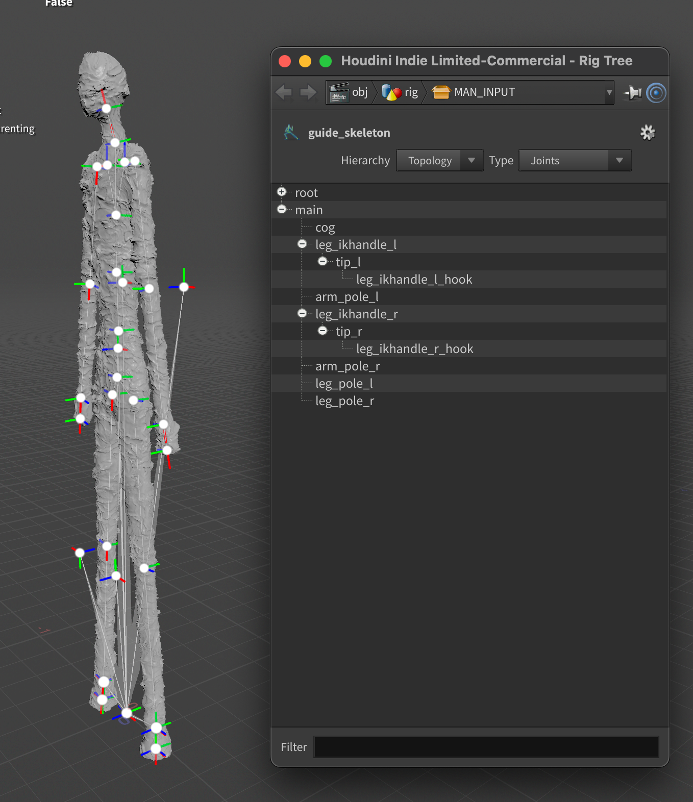 Basic Auto-rigging in APEX with Houdini 20