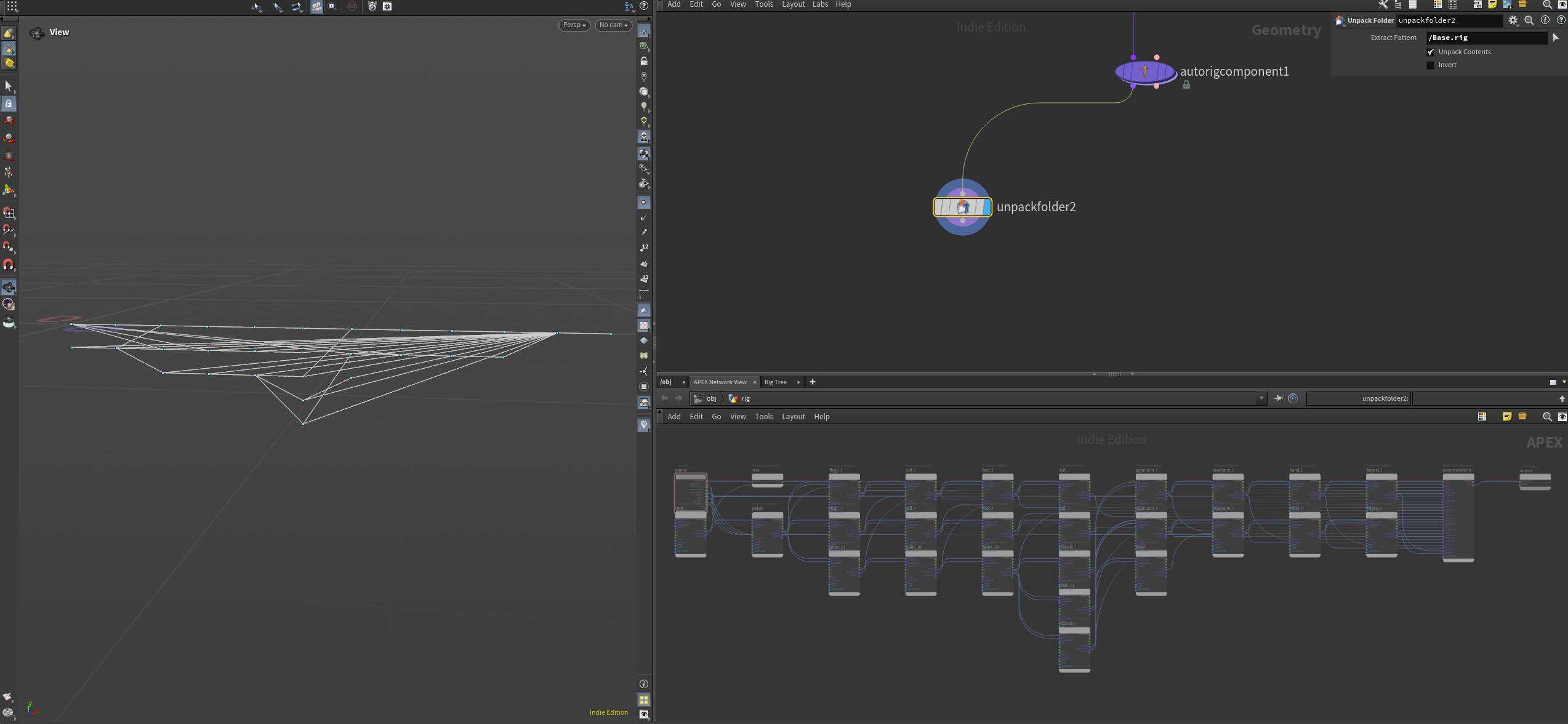 Basic Auto-rigging in APEX with Houdini 20