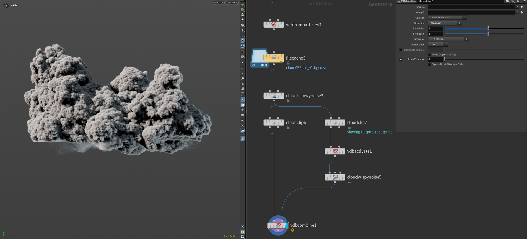 Thunder Clouds in Houdini 20