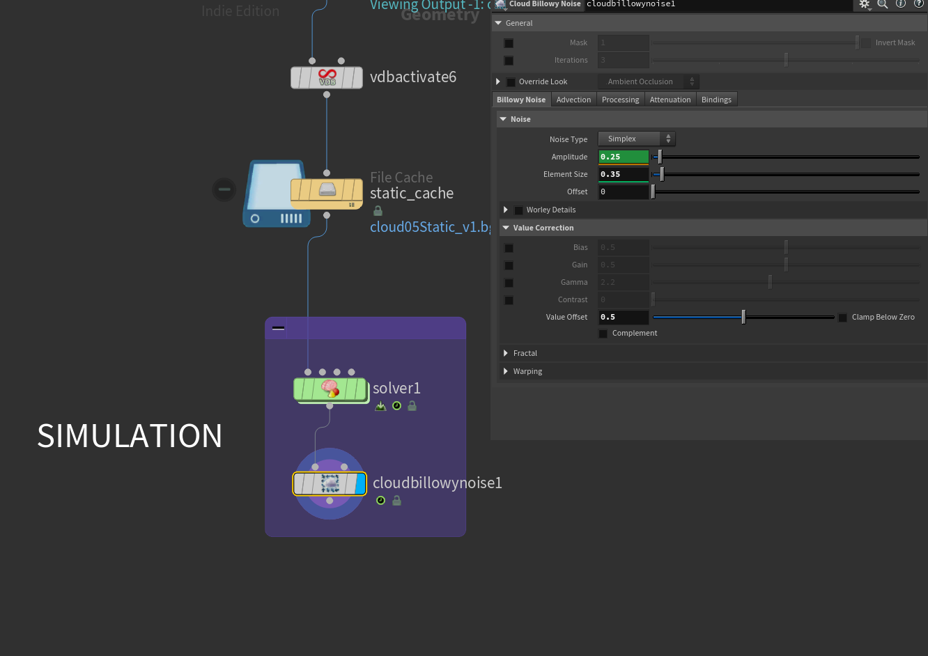 Thunder Clouds in Houdini 20