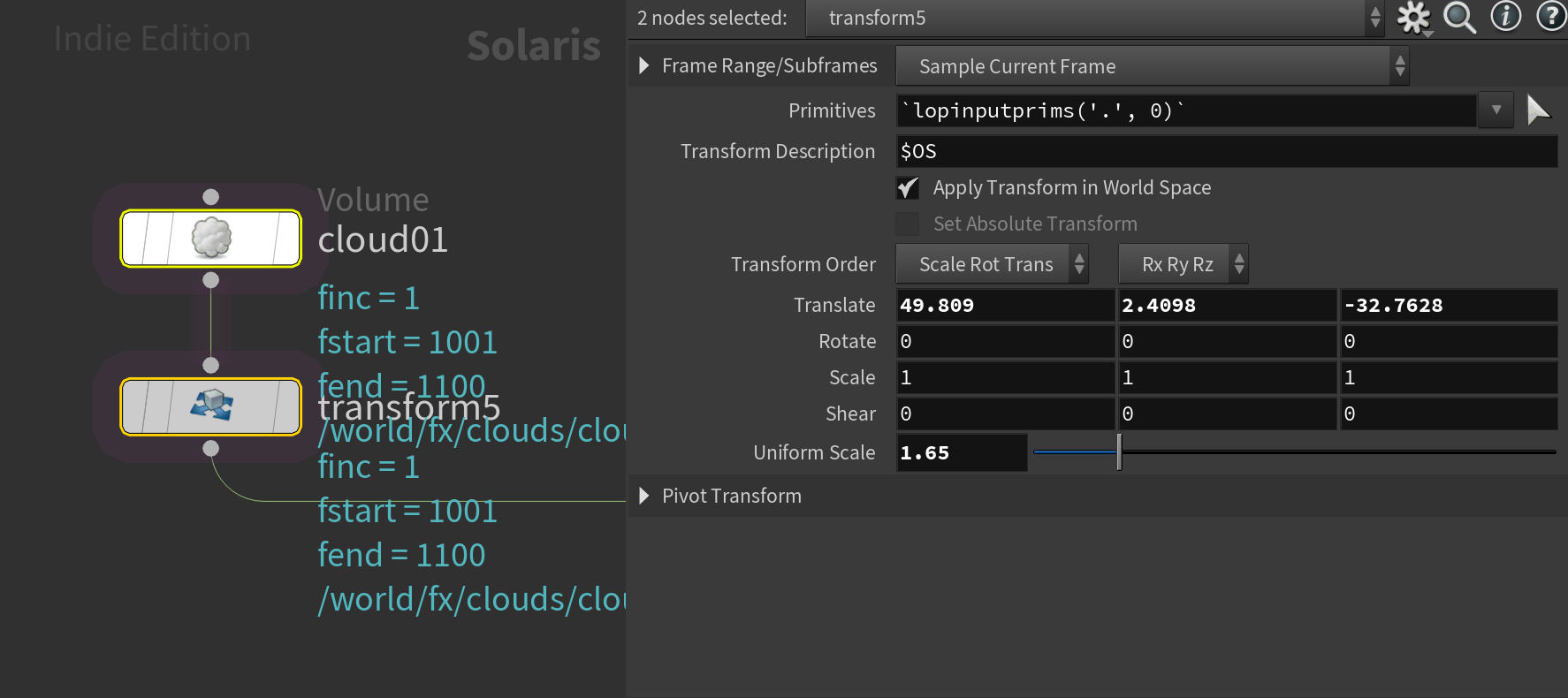 Thunder Clouds in Houdini 20