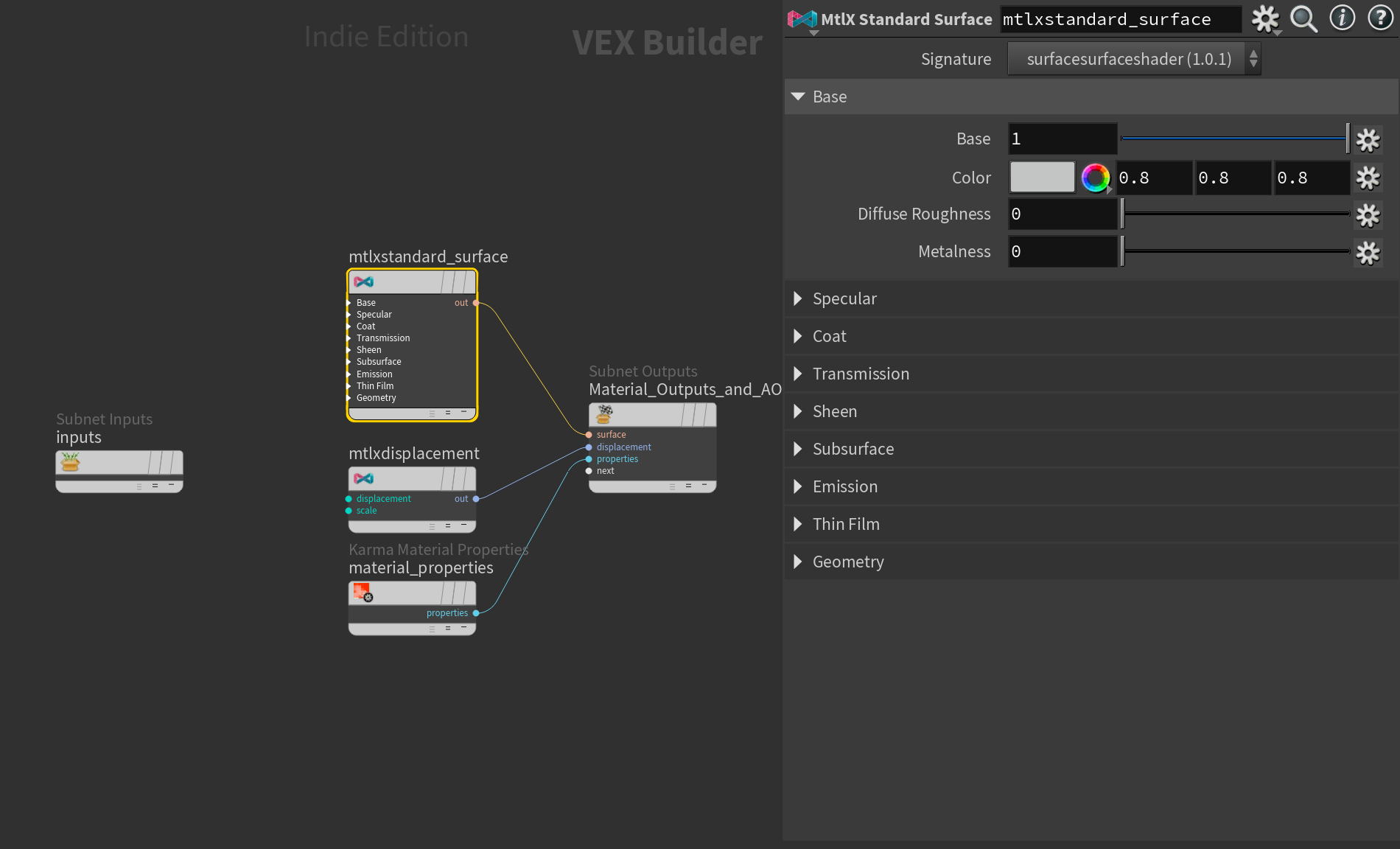 Skin Shading in Karma using MaterialX