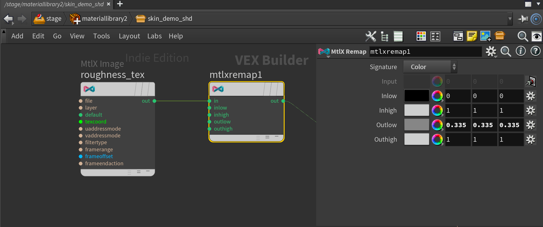 Skin Shading in Karma using MaterialX